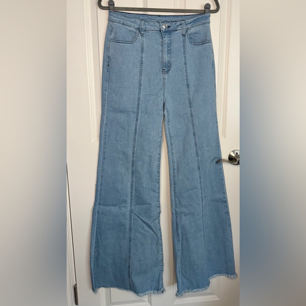 Wisteria Lane Women's Light Blue Flared Jeans